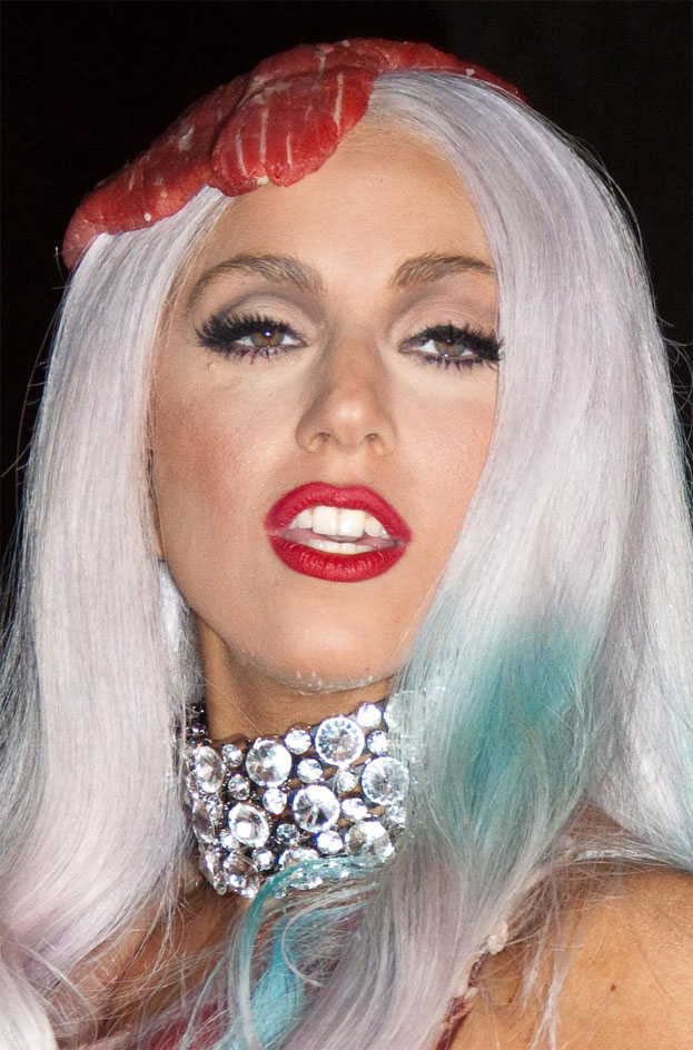 Lady Gaga w kreacji z... MIĘSA!